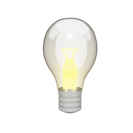 Factory Light Bulb  3D Icon