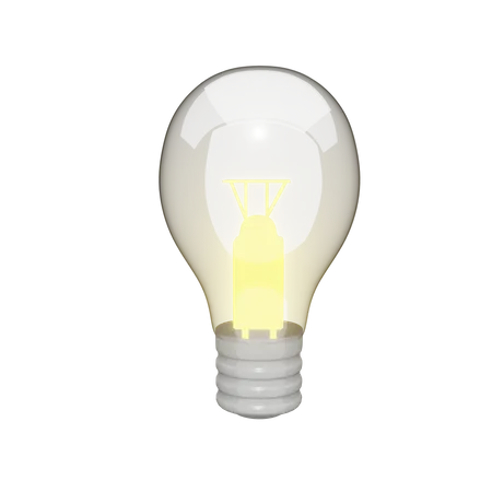 Factory Light Bulb  3D Icon