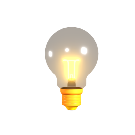 Factory Light Bulb  3D Icon