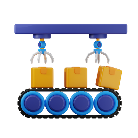 Factory Manufacturing  3D Icon
