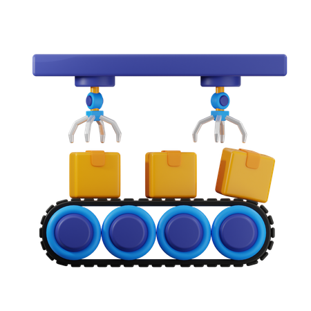 Factory Manufacturing  3D Icon