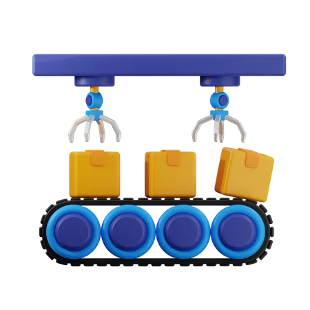 Factory Manufacturing  3D Icon