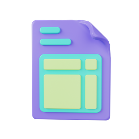 Factura  3D Icon