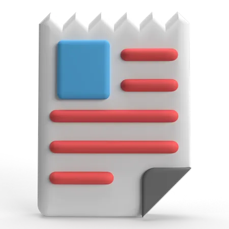 Factura  3D Icon