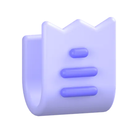 Factura  3D Icon