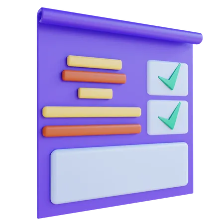 Factura  3D Icon