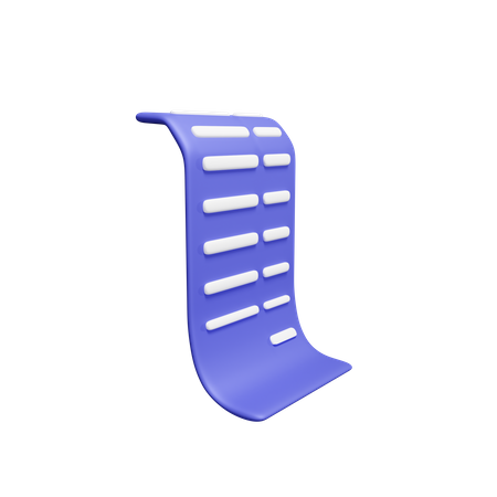 Factura  3D Icon