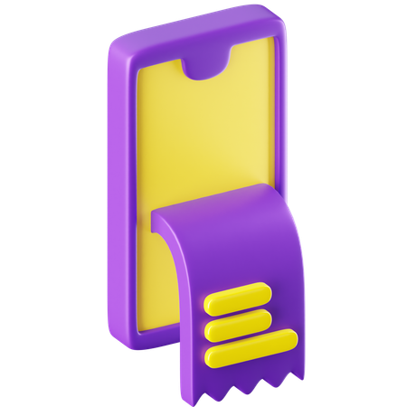 Factura  3D Icon