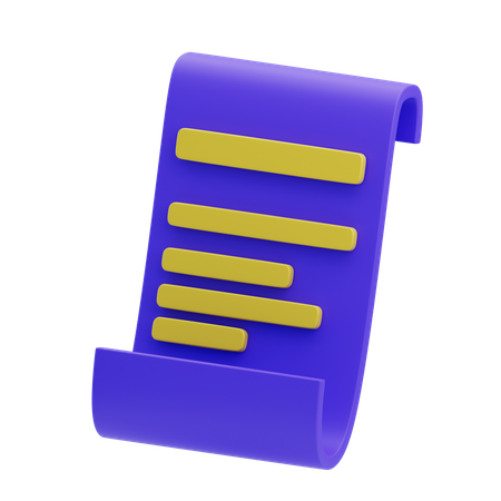 Factura  3D Icon