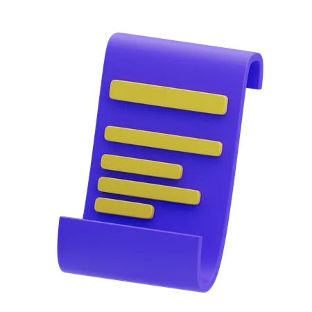 Factura  3D Icon