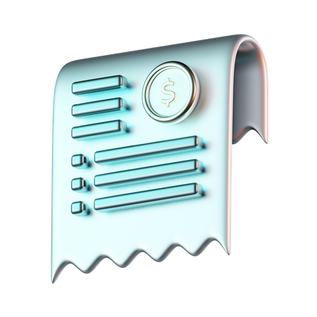 Factura  3D Icon