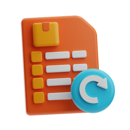 Factura  3D Icon