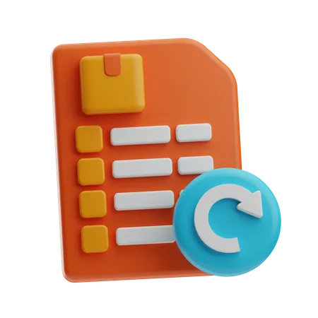 Factura  3D Icon