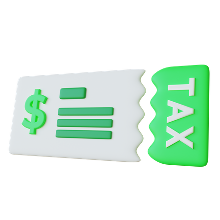 Factura de impuestos  3D Icon