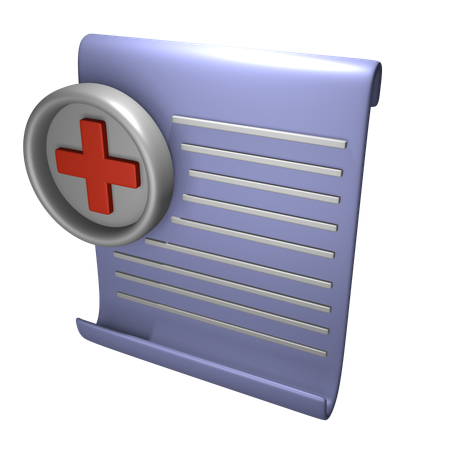 Factura del hospital  3D Icon