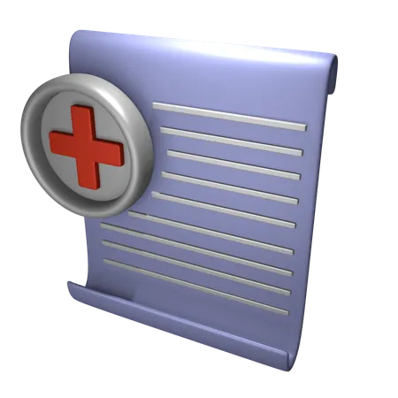 Factura del hospital  3D Icon