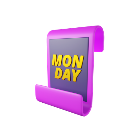 Factura del lunes cibernético  3D Icon