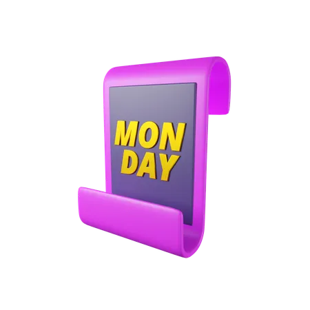 Factura del lunes cibernético  3D Icon