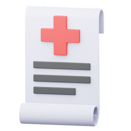 Factura médica  3D Icon