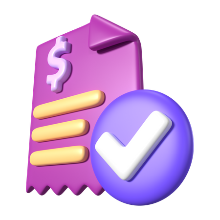 Facturas  3D Icon