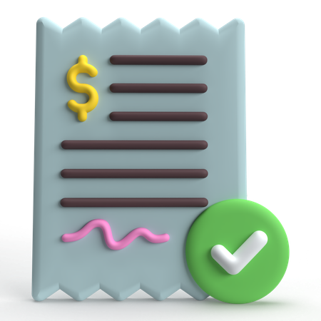 Facturation  3D Icon