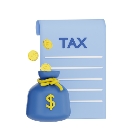 Facturation fiscale  3D Icon