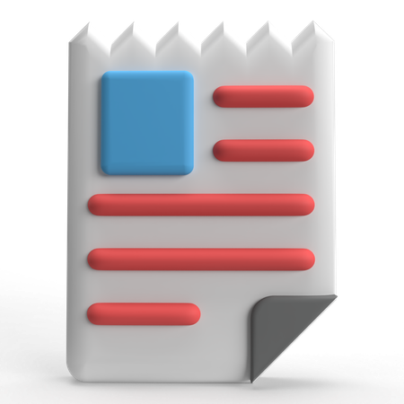 Facture  3D Icon