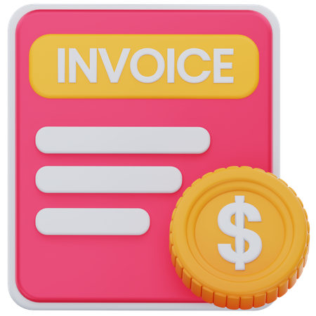 Facture  3D Icon