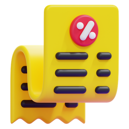 Facture  3D Icon