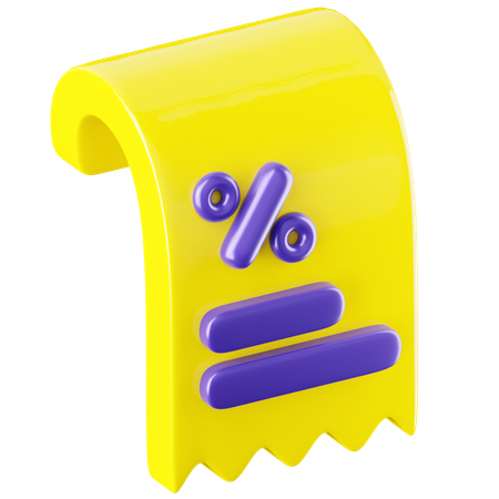Facture  3D Icon