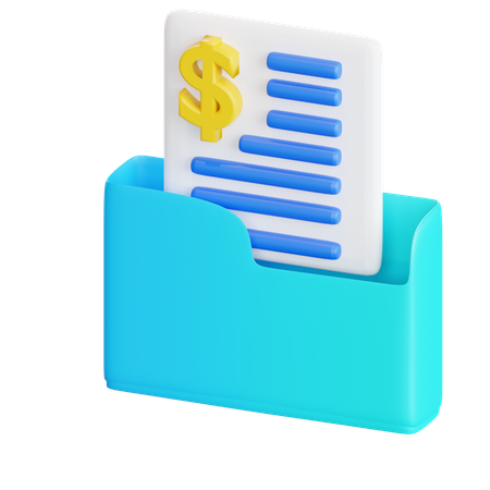 Facture  3D Icon