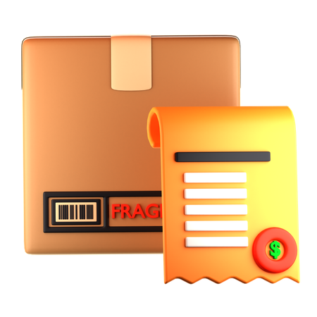 Facture de forfait  3D Icon