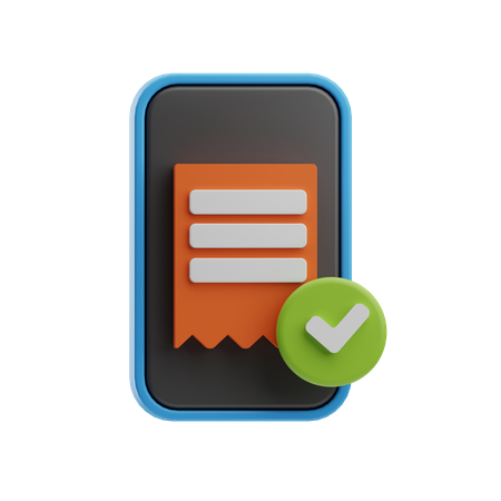 Facture vérifiée  3D Icon