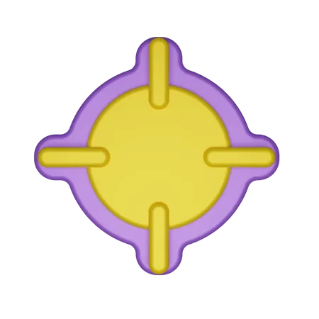 Fadenkreuz  3D Icon