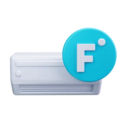 Fahrenheit Air Conditioning  3D Icon