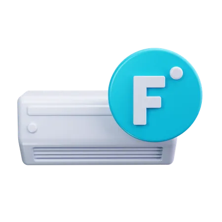 Ar condicionado Fahrenheit  3D Icon