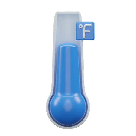 Fahrenheit Temperature  3D Icon