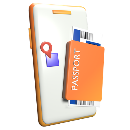 Fahrkarte  3D Icon