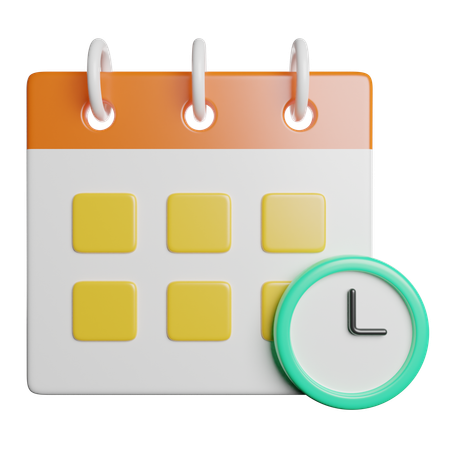 Zeitplan  3D Icon