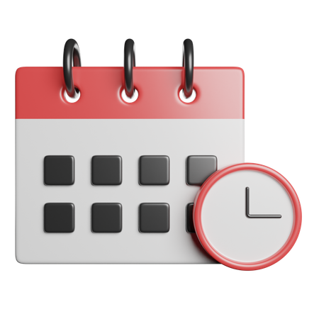 Zeitplan  3D Icon