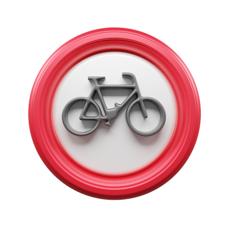 Fahrradschild  3D Icon