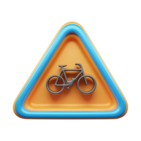 Fahrradschild  3D Icon