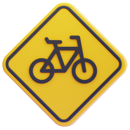 Fahrradschild  3D Icon