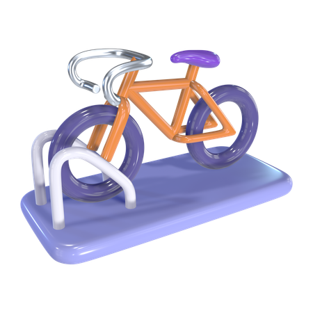 Fahrradständer  3D Icon