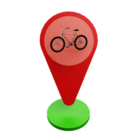 Fahrradstandort  3D Icon