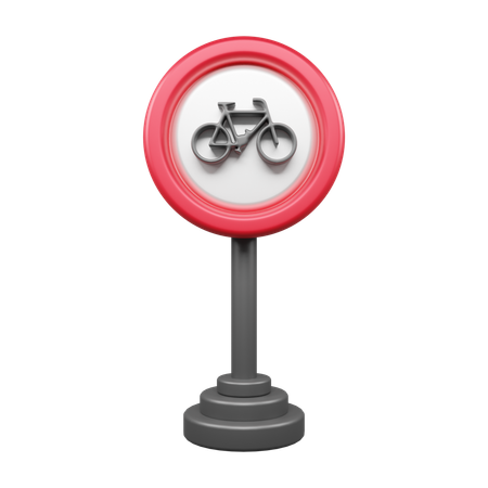 Fahrrad straße  3D Icon