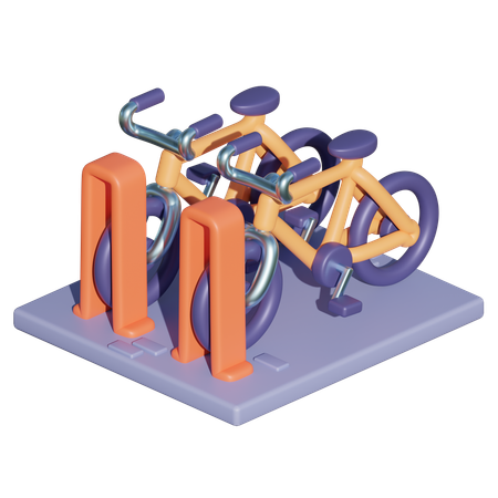 Fahrradverleihstation  3D Icon