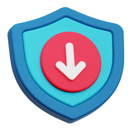 Faible protection  3D Icon