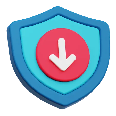 Faible protection  3D Icon