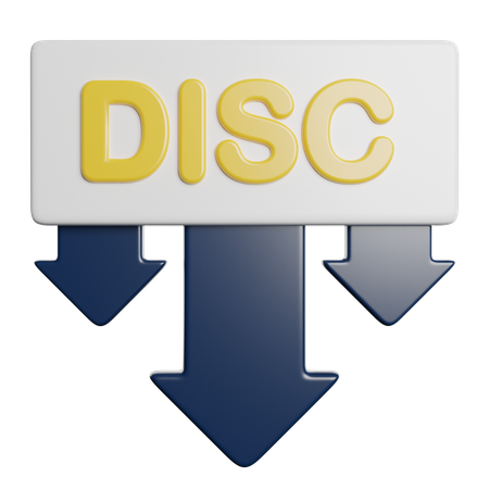 Faible remise  3D Icon